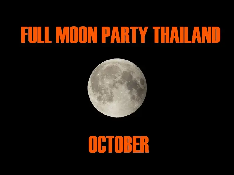 Thailand Full Moon Party in October 2026