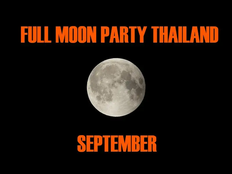 Thailand Full Moon Party in September 2027